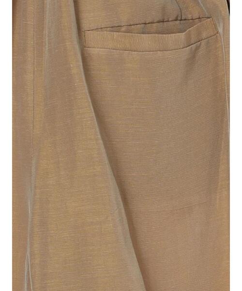 Te chichi CLASSIC（テチチクラシック）の「エシカルシャンブレーイージーワイドパンツ（セットアップ可）（接触冷感）《2025summer catalog item》（その他パンツ・レディース・ベージュ・F）」の18枚目の写真