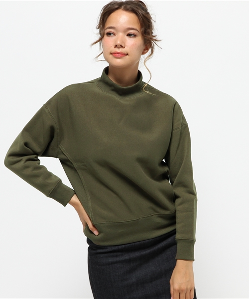 CIAOPANIC（チャオパニック）の「【Ciaopanic】　リブハイネックスウェット（Tシャツ/カットソー・レディース・ベージュ/ブラック/グレー/マスタード/カーキ・FREE）」の4枚目の写真