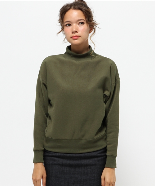 CIAOPANIC（チャオパニック）の「【Ciaopanic】　リブハイネックスウェット（Tシャツ/カットソー・レディース・ベージュ/ブラック/グレー/マスタード/カーキ・FREE）」の6枚目の写真