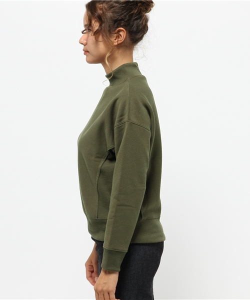 CIAOPANIC（チャオパニック）の「【Ciaopanic】　リブハイネックスウェット（Tシャツ/カットソー・レディース・ベージュ/ブラック/グレー/マスタード/カーキ・FREE）」の7枚目の写真