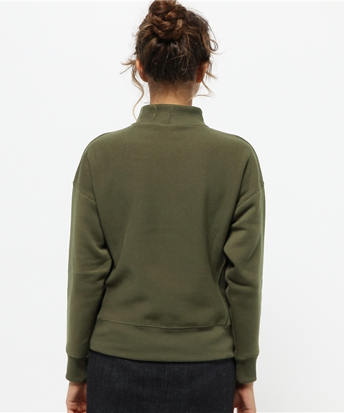 CIAOPANIC（チャオパニック）の「【Ciaopanic】　リブハイネックスウェット（Tシャツ/カットソー・レディース・ベージュ/ブラック/グレー/マスタード/カーキ・FREE）」の8枚目の写真