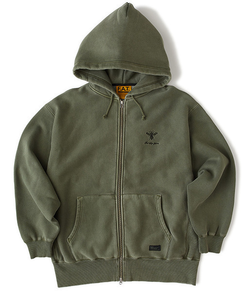FAT(エフエイティー)の「FADEMENT.OVER(パーカー・メンズ・チャコールグレー/オリーブ/ベージュ・SKINNY(L)/TITCH(M)/JUMBO(XXL)/FAT(XL))」の3枚目の写真