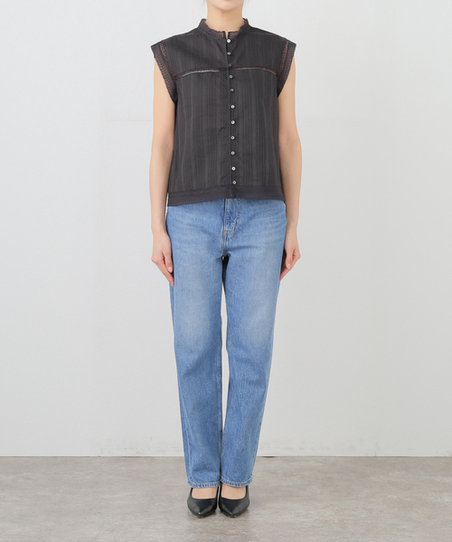 IENA（イエナ）の「インドドビーレースブラウス（シャツ/ブラウス・レディース・ブラック系その他/ホワイト/レッド・FREE）」の7枚目の写真