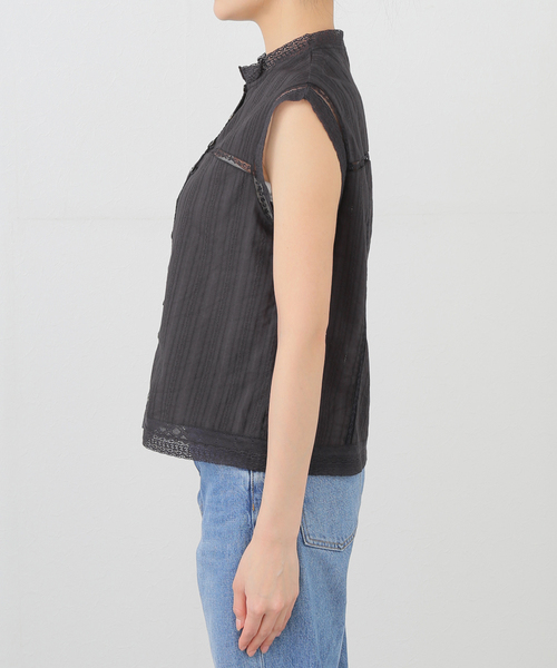 IENA（イエナ）の「インドドビーレースブラウス（シャツ/ブラウス・レディース・ブラック系その他/ホワイト/レッド・FREE）」の9枚目の写真