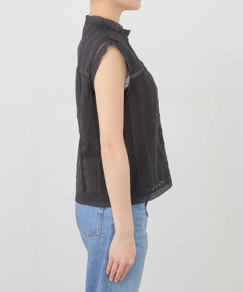 IENA（イエナ）の「インドドビーレースブラウス（シャツ/ブラウス・レディース・ブラック系その他/ホワイト/レッド・FREE）」の11枚目の写真