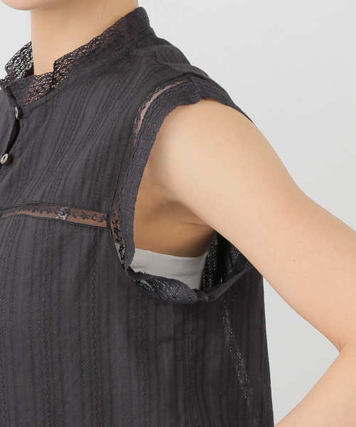 IENA（イエナ）の「インドドビーレースブラウス（シャツ/ブラウス・レディース・ブラック系その他/ホワイト/レッド・FREE）」の12枚目の写真