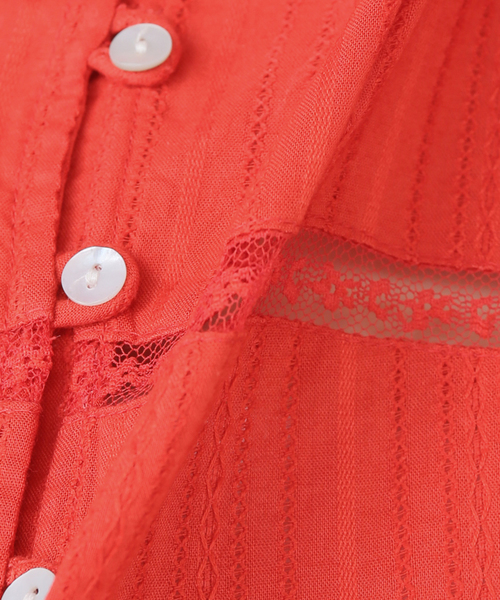 IENA（イエナ）の「インドドビーレースブラウス（シャツ/ブラウス・レディース・ブラック系その他/ホワイト/レッド・FREE）」の20枚目の写真