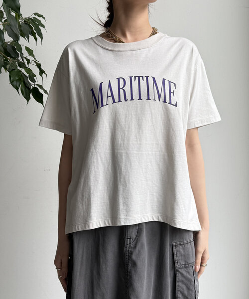 tシャツ MARITIMEロゴTEE レディース セール】MARITIMEロゴTEE（Tシャツ/カットソー）｜DouDou