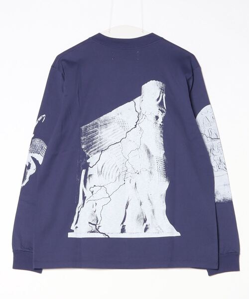 DIET BUTCHER（ダイエットブッチャー）の「DIET BUTCHER/ダイエットブッチャー long sleeve t-shirt(back print) ロンT（Tシャツ/カットソー・メンズ・パープル・2/1）」の2枚目の写真
