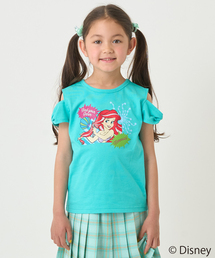 minimal | 【防汚撥水】【ディズニープリンセス】リボン袖オフショルＴシャツ(Tシャツ/カットソー)