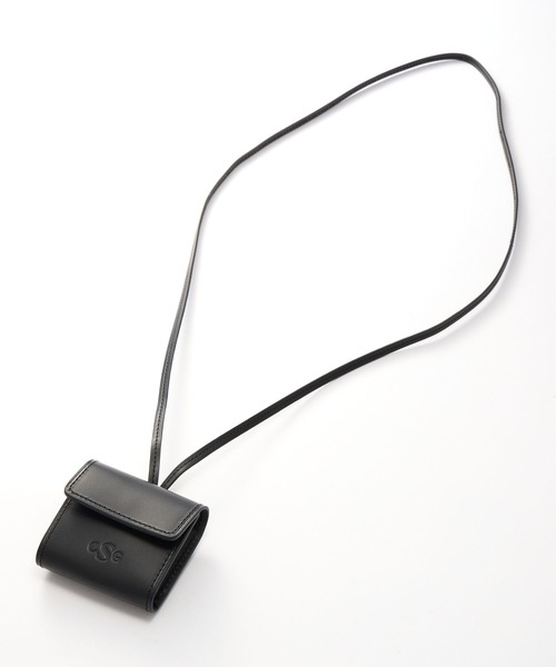 Curensology(カレンソロジー)の「Curensology(カレンソロジー)/<CSG>レザーポッズケース(ネックレス・レディース・ブラック/キャメル・FREE)」の2枚目の写真