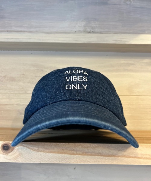 URBAN ISLAND SOCIETY(アーバンアイランドソサエティ)の「【URBAN ISLAND SOCIETY/アーバンアイランドソサエティ】ALOHA VIBES ONLY CAP(キャップ・メンズ・ライトブルー/ベージュ/インディゴブルー/ネイビー・FREE)」の4枚目の写真