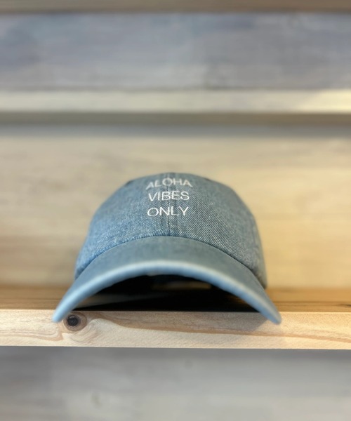 URBAN ISLAND SOCIETY(アーバンアイランドソサエティ)の「【URBAN ISLAND SOCIETY/アーバンアイランドソサエティ】ALOHA VIBES ONLY CAP(キャップ・メンズ・ライトブルー/ベージュ/インディゴブルー/ネイビー・FREE)」の2枚目の写真