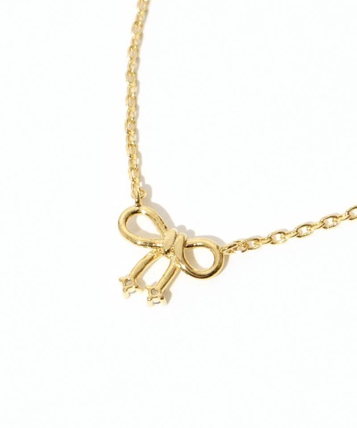 flower（フラワー）の「チェリーリボンネックレス（ネックレス・レディース・ゴールド・FREE）」の7枚目の写真