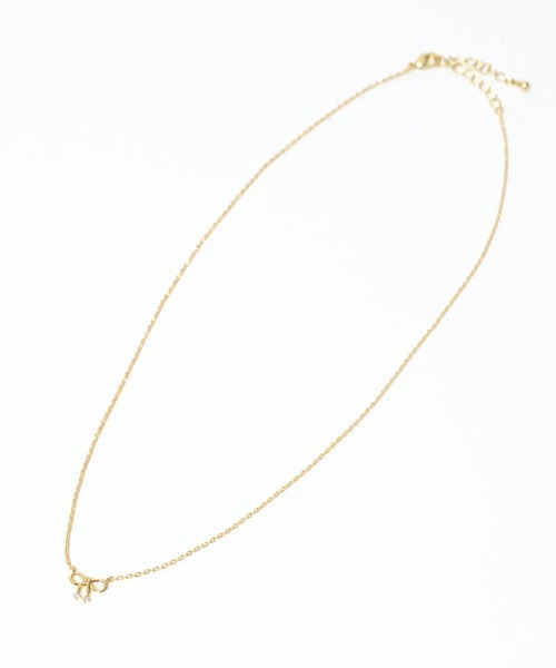 flower（フラワー）の「チェリーリボンネックレス（ネックレス・レディース・ゴールド・FREE）」の6枚目の写真