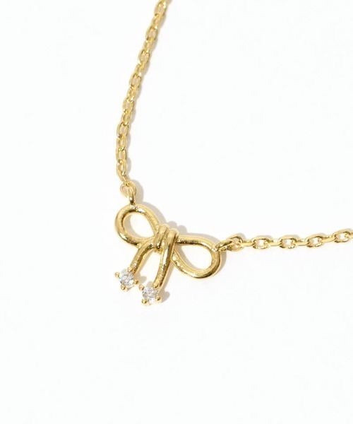 flower（フラワー）の「チェリーリボンネックレス（ネックレス・レディース・ゴールド・FREE）」の9枚目の写真