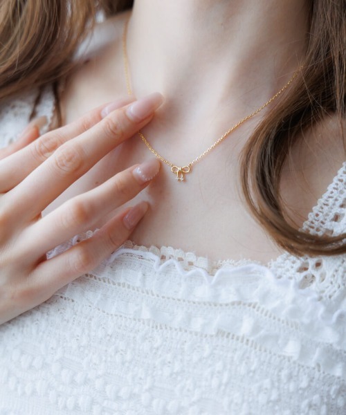 flower（フラワー）の「チェリーリボンネックレス（ネックレス・レディース・ゴールド・FREE）」の8枚目の写真