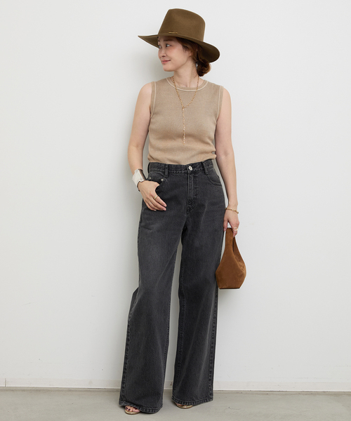 Deuxieme Classe 2024年 Loose Jeans デニム 38 Loose Jeans (GRAY)（デニムパンツ）｜Deuxieme Classe