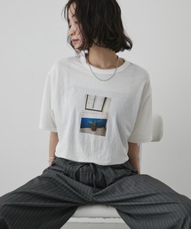 プリントフォトTシャツ/接触冷感