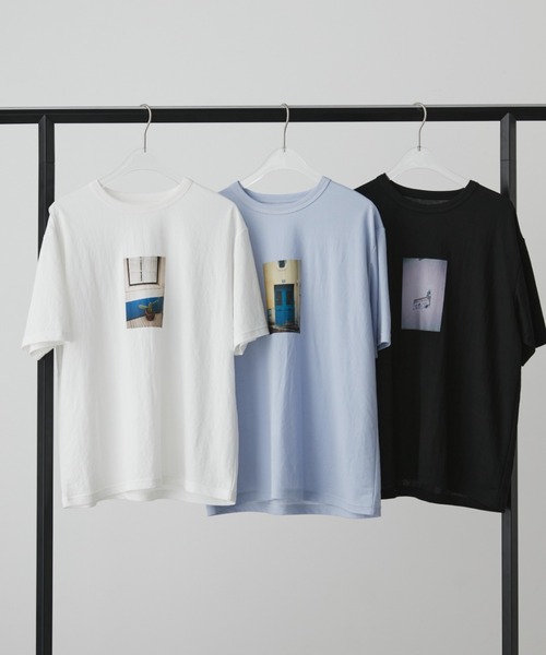 Aunt Marie's(アントマリーズ)の「プリントフォトTシャツ/接触冷感(Tシャツ/カットソー・レディース・ブルー/ホワイト/ブラック・FREE)」の5枚目の写真
