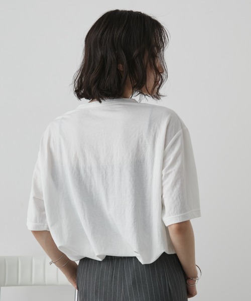 Aunt Marie's(アントマリーズ)の「プリントフォトTシャツ/接触冷感(Tシャツ/カットソー・レディース・ブルー/ホワイト/ブラック・FREE)」の10枚目の写真