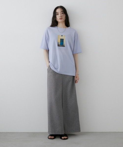 Aunt Marie's(アントマリーズ)の「プリントフォトTシャツ/接触冷感(Tシャツ/カットソー・レディース・ブルー/ホワイト/ブラック・FREE)」の19枚目の写真