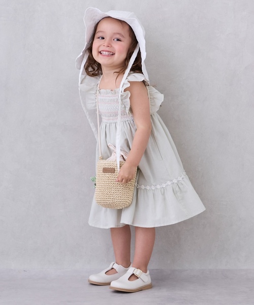 petit main（プティマイン）の「雑材フルーツポシェット（ショルダーバッグ・キッズ・キャメル/ライトベージュ・F）」の3枚目の写真