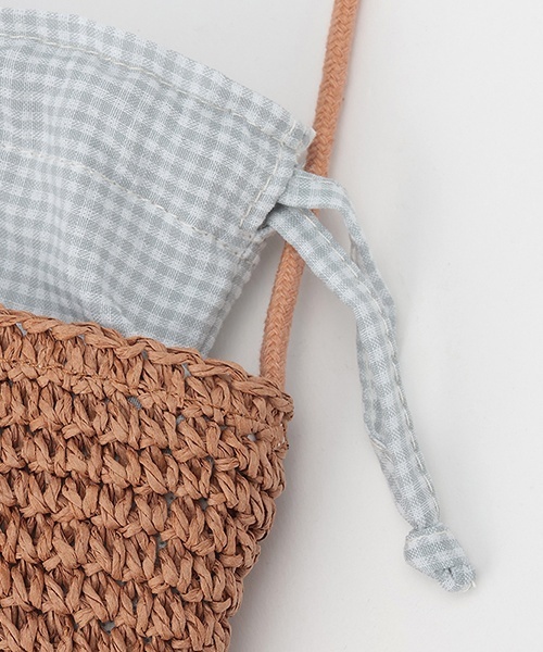 petit main（プティマイン）の「雑材フルーツポシェット（ショルダーバッグ・キッズ・キャメル/ライトベージュ・F）」の8枚目の写真