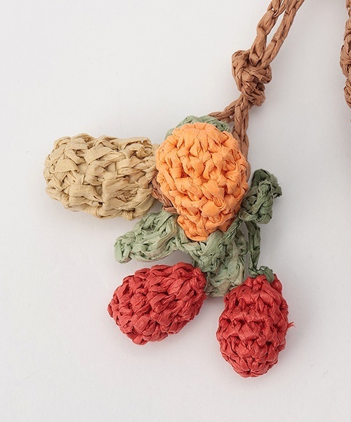 petit main（プティマイン）の「雑材フルーツポシェット（ショルダーバッグ・キッズ・キャメル/ライトベージュ・F）」の10枚目の写真