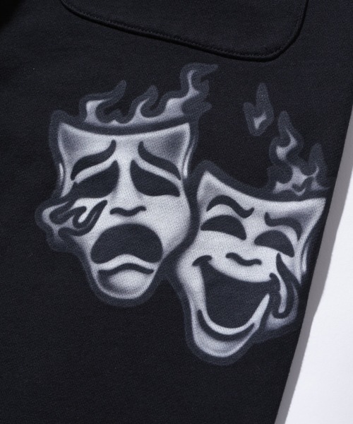 XLARGE(エクストララージ)の「AIRBRUSH SWEAT PANTS(スウェットパンツ・メンズ・ブラック/アッシュ・S/M/L/XL)」の4枚目の写真