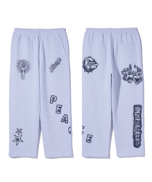 XLARGE(エクストララージ)の「AIRBRUSH SWEAT PANTS(スウェットパンツ・メンズ・ブラック/アッシュ・S/M/L/XL)」の17枚目の写真