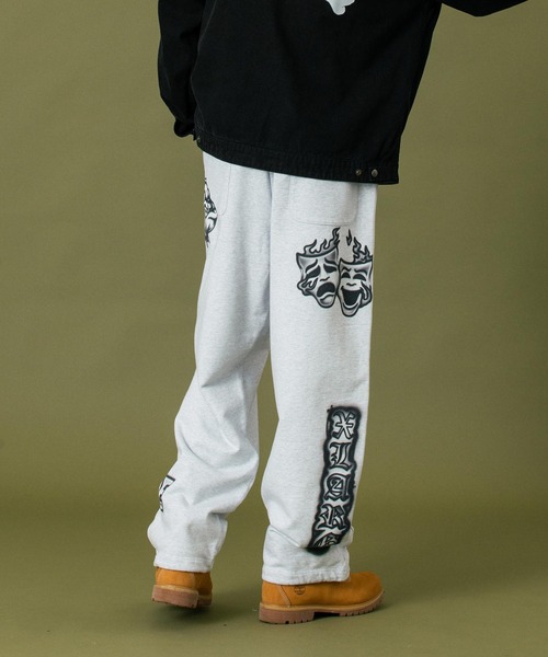 XLARGE(エクストララージ)の「AIRBRUSH SWEAT PANTS(スウェットパンツ・メンズ・ブラック/アッシュ・S/M/L/XL)」の19枚目の写真