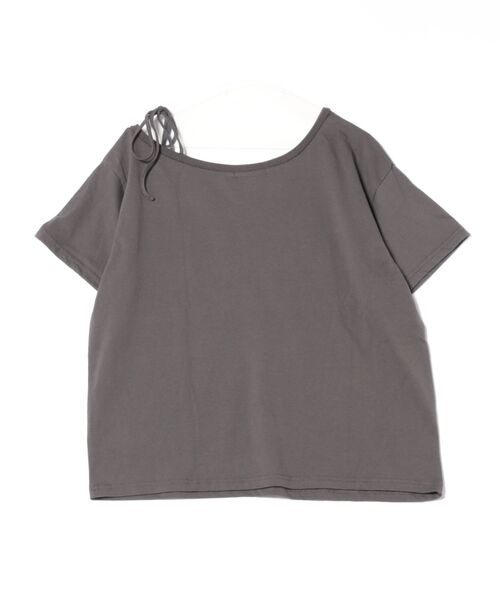 GORGE（ゴージ）の「《ワンショル×ツイルテープ》レディース ロゴTシャツ 抜け感 トップス 夏秋 ストリート（Tシャツ/カットソー・レディース・チャコール/オートミール/ブラック・F）」の19枚目の写真