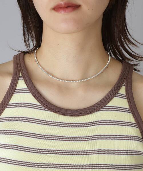 Ericka Nicolas Begay4mm 40cm ナバホパールネックレス ERICKA NICOLAS BEGAY【4mm/40cm Shiny navajo pear