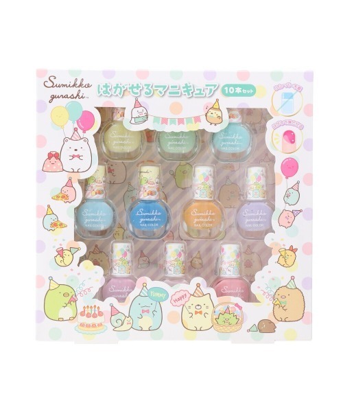 その他セレクト（ソノタセレクト）の「キャラクター はがせるマニキュア10本セット（ネイル用品/ネイルケア・キッズ・その他1/その他2・FREE）」の2枚目の写真