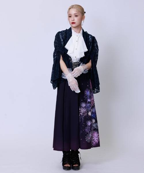 axes femme（アクシーズファム）の「ドロストリボン総レースボレロ（カーディガン/ボレロ・レディース・ネイビー/ブラック/ホワイト/ダークグリーン・FREE）」の16枚目の写真