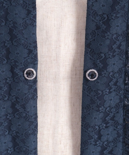 axes femme（アクシーズファム）の「ドロストリボン総レースボレロ（カーディガン/ボレロ・レディース・ネイビー/ブラック/ホワイト/ダークグリーン・FREE）」の22枚目の写真