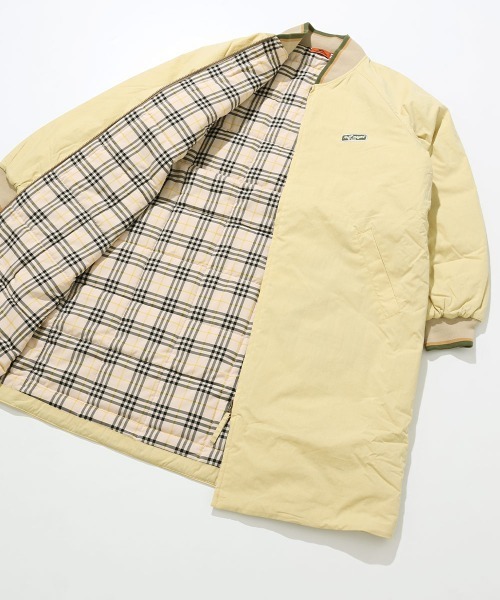 KRIFF MAYER Lady's Collection(クリフメイヤーレディースコレクション)の「【軽い・暖かい・膝丈】ロングスタジャン(その他アウター・レディース・カラフル/セージグリーン/クリーム/ネイビー/ベージュ・LARGE/MEDIUM)」の1枚目の写真