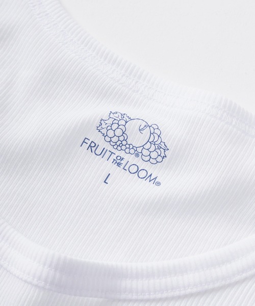 FRUIT OF THE LOOM(フルーツオブザルーム)の「【73】【Fruit of the Loom/フルーツオブザルーム】リブタンクトップ 3枚セット(タンクトップ・メンズ・ホワイト/ブラック/グレー・L/XL/M)」の8枚目の写真
