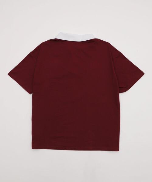 WOND(ウォンド)の「WOND/バイカラーロゴポロ(Tシャツ/カットソー・レディース・ホワイト/ワイン・FREE)」の13枚目の写真