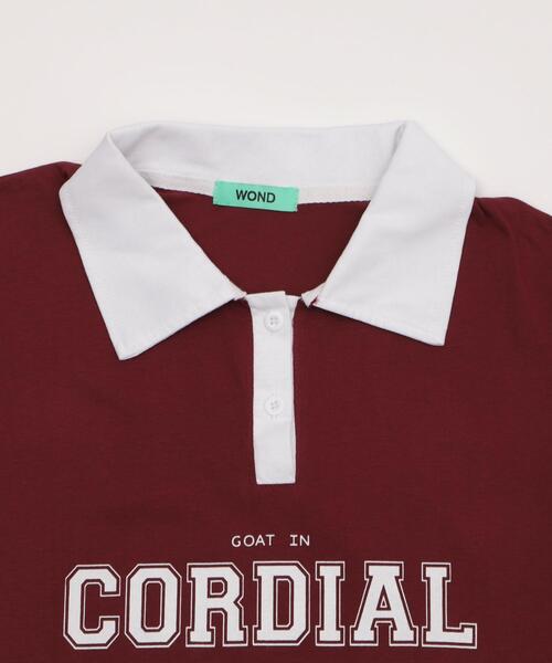 セール】WOND/バイカラーロゴポロ（Tシャツ/カットソー）｜WOND