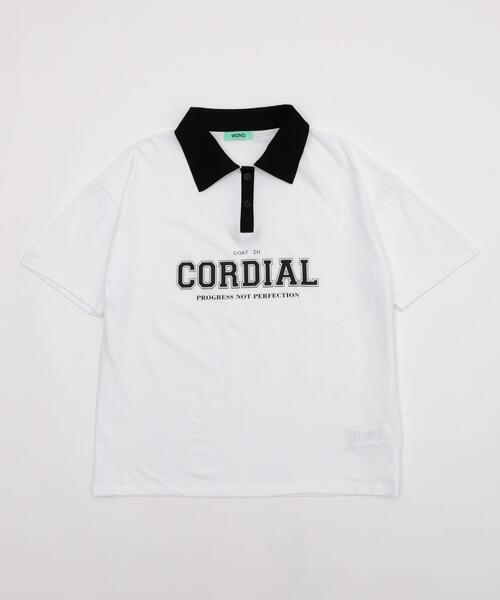 WOND(ウォンド)の「WOND/バイカラーロゴポロ(Tシャツ/カットソー・レディース・ホワイト/ワイン・FREE)」の17枚目の写真