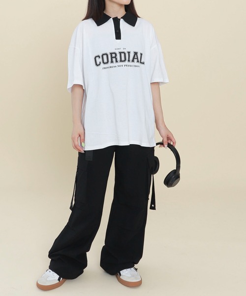 セール】WOND/バイカラーロゴポロ（Tシャツ/カットソー）｜WOND