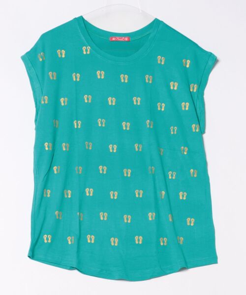 チャイハネ(チャイハネ)の「【チャイハネ】メニサンTシャツ(Tシャツ/カットソー・レディース・ターコイズブルー/ホワイト/イエロー・FREE)」の2枚目の写真