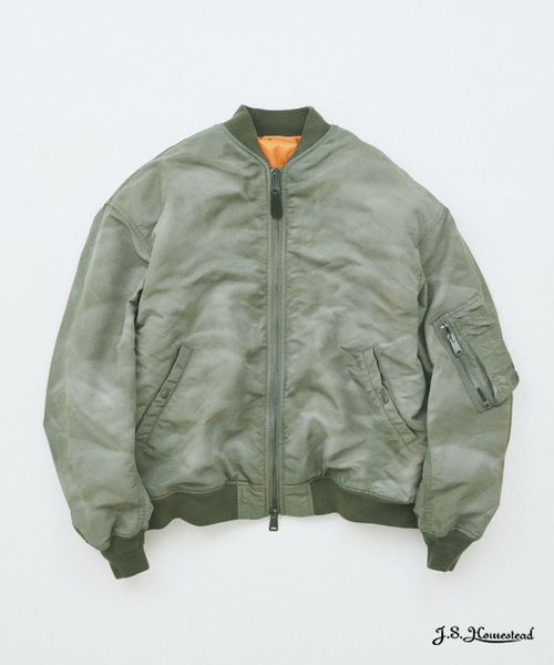 【美品】 DARKLY MA-1 ／ J.S STEAD ／ Lサイズ J.S.Homestead / ダークリー MA-1（MA-1）｜JOURNAL STANDARD J.S