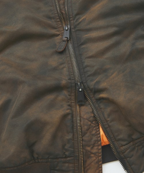 JOURNAL STANDARD J.S HOMESTEAD（ジャーナルスタンダードホームステッド）の「J.S.Homestead / ダークリー MA-1（MA-1・メンズ・ダークブルー/オリーブ/ブラック・LARGE/MEDIUM）」の20枚目の写真