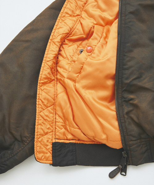 JOURNAL STANDARD J.S HOMESTEAD（ジャーナルスタンダードホームステッド）の「J.S.Homestead / ダークリー MA-1（MA-1・メンズ・ダークブルー/オリーブ/ブラック・LARGE/MEDIUM）」の21枚目の写真