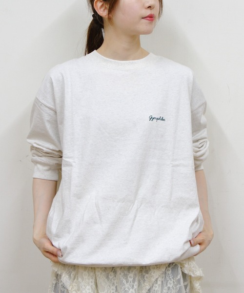 GYMPHLEX（ジムフレックス）の「Gymphlex/ジムフレックス　クルーネックプルオーバー　CREW NECK PULLOVER　GY-0487 HKT（メンズ）（Tシャツ/カットソー・メンズ・ダークネイビー/ナチュラル/トップグレー/サックスブルー/ホワイト・L/M）」の2枚目の写真