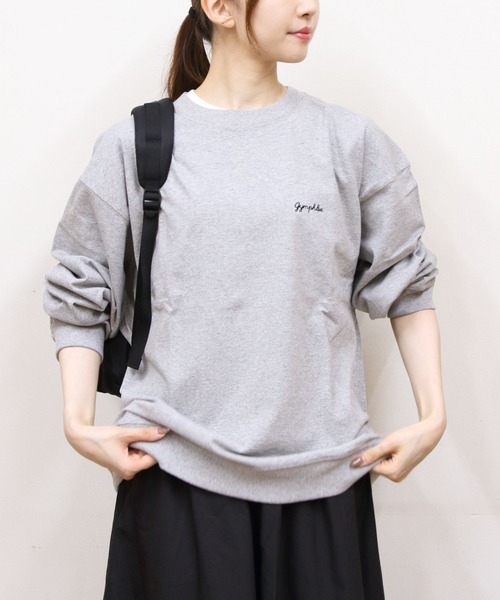 GYMPHLEX（ジムフレックス）の「Gymphlex/ジムフレックス　クルーネックプルオーバー　CREW NECK PULLOVER　GY-0487 HKT（メンズ）（Tシャツ/カットソー・メンズ・ダークネイビー/ナチュラル/トップグレー/サックスブルー/ホワイト・L/M）」の3枚目の写真