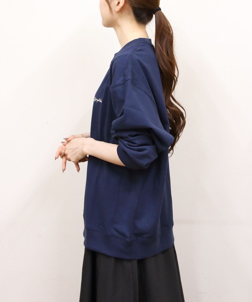 GYMPHLEX（ジムフレックス）の「Gymphlex/ジムフレックス　クルーネックプルオーバー　CREW NECK PULLOVER　GY-0487 HKT（メンズ）（Tシャツ/カットソー・メンズ・ダークネイビー/ナチュラル/トップグレー/サックスブルー/ホワイト・L/M）」の9枚目の写真